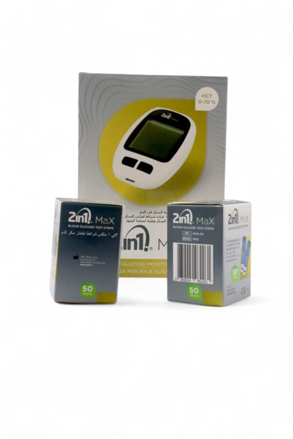 2 in 1 Max Glucometer European Quality