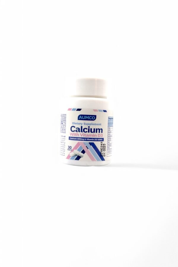Calcium 600 mg + Vitamin D3  400 I.U 30 Tablets - Image 2